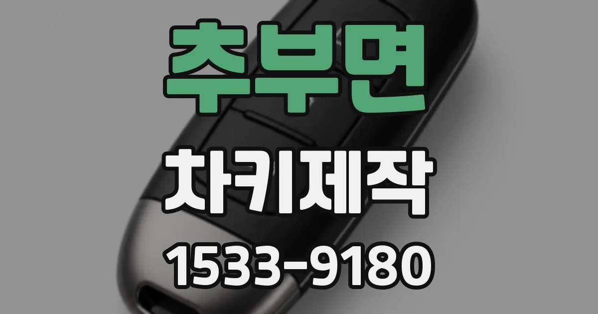 추부면 차키제작
