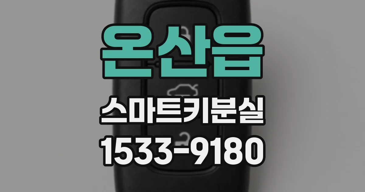 온산읍 스마트키분실