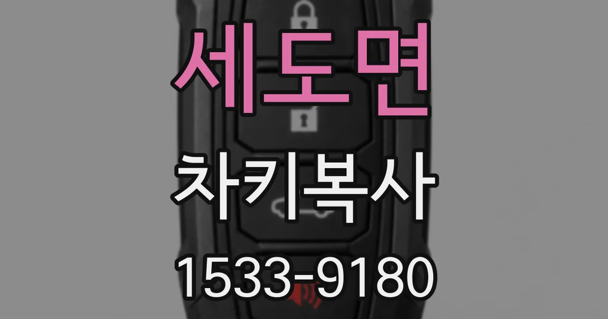 세도면 차키복사