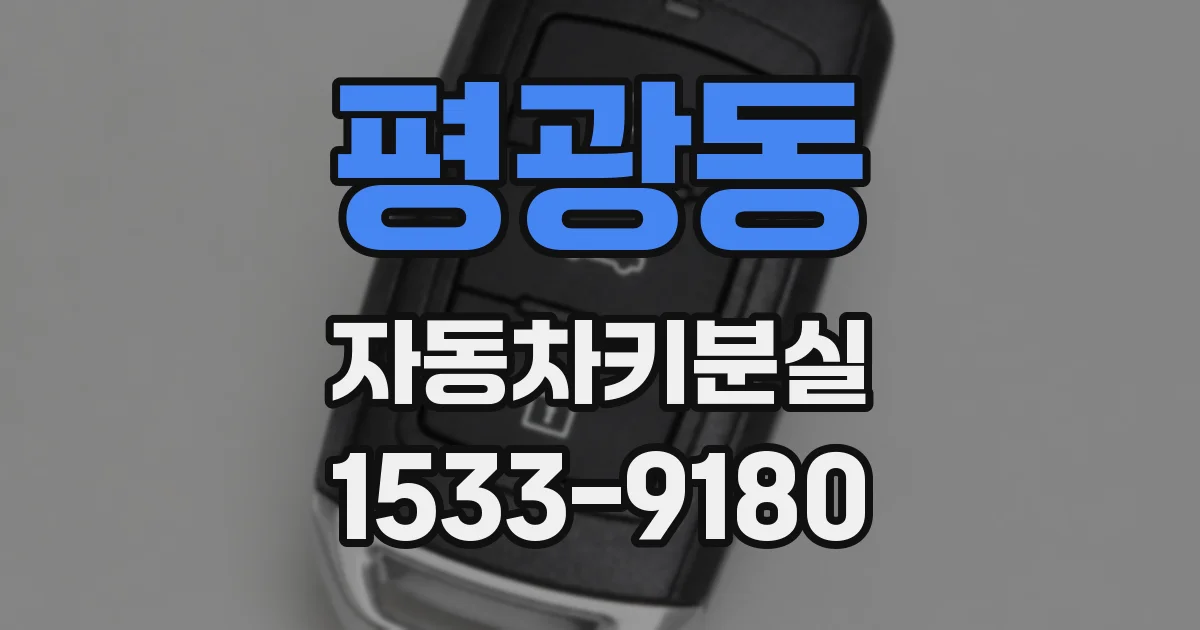 평광동 자동차키분실
