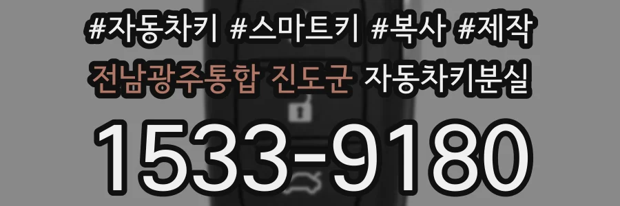 전남광주통합 진도군 자동차키분실