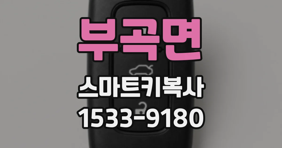 부곡면 스마트키복사