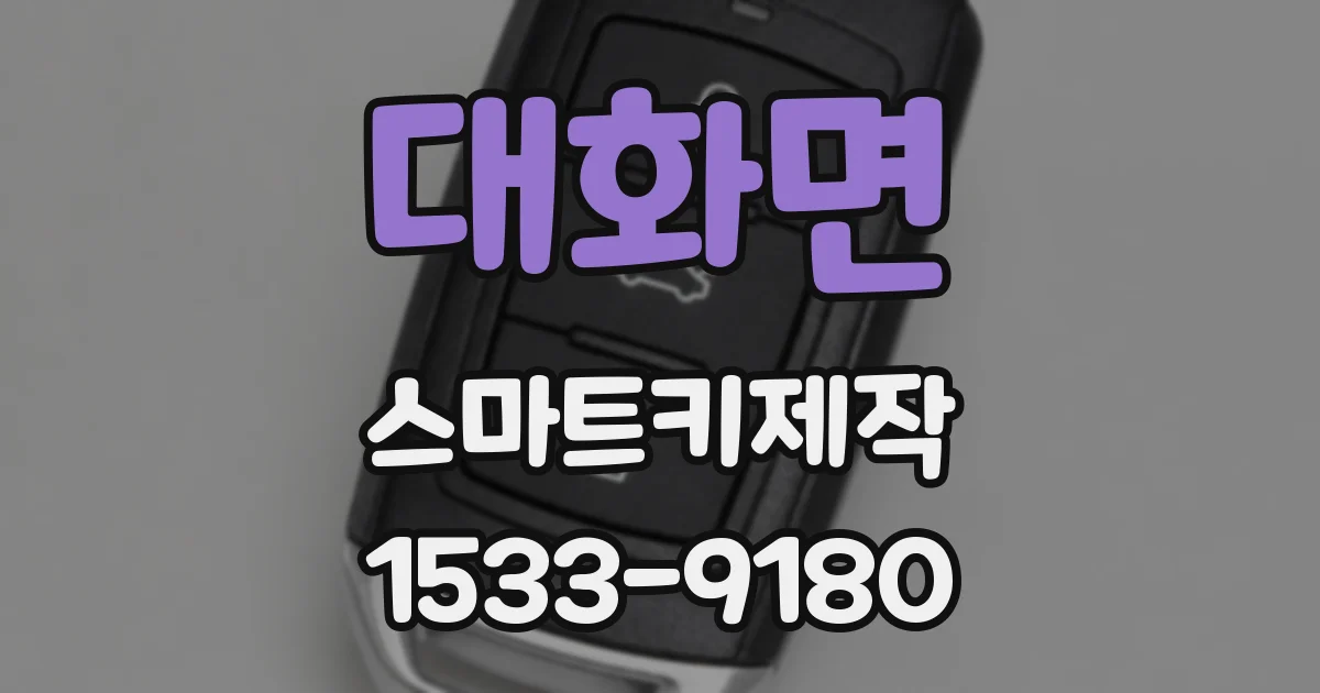 대화면 스마트키제작