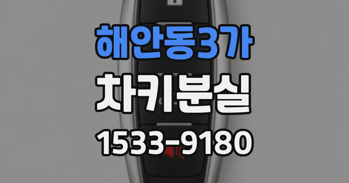 해안동3가 차키분실