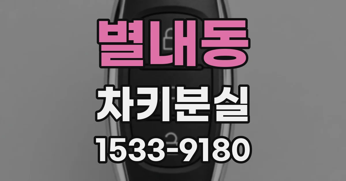 별내동 차키분실