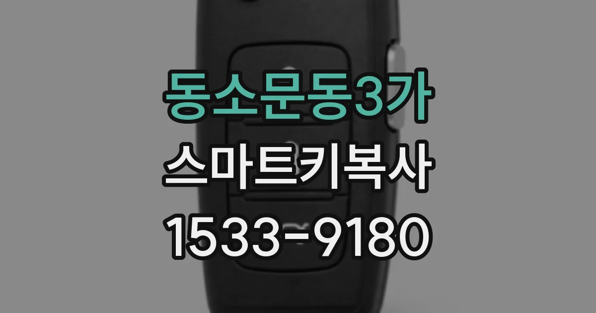 동소문동3가 스마트키복사