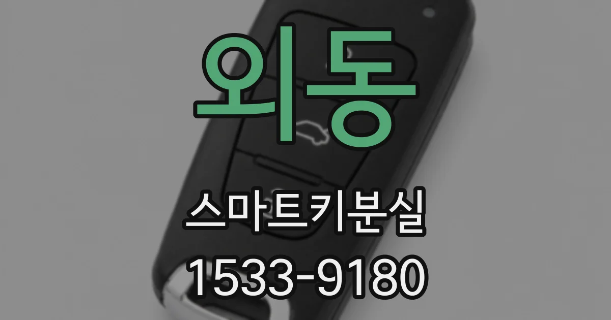 외동 스마트키분실