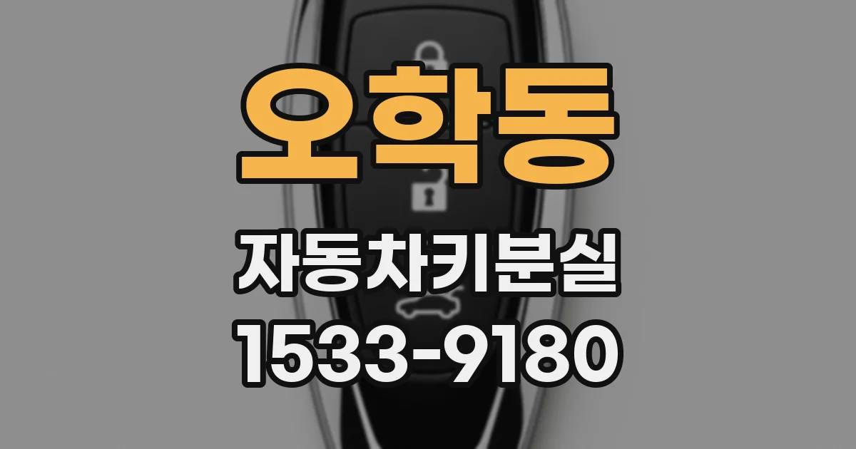 오학동 자동차키분실