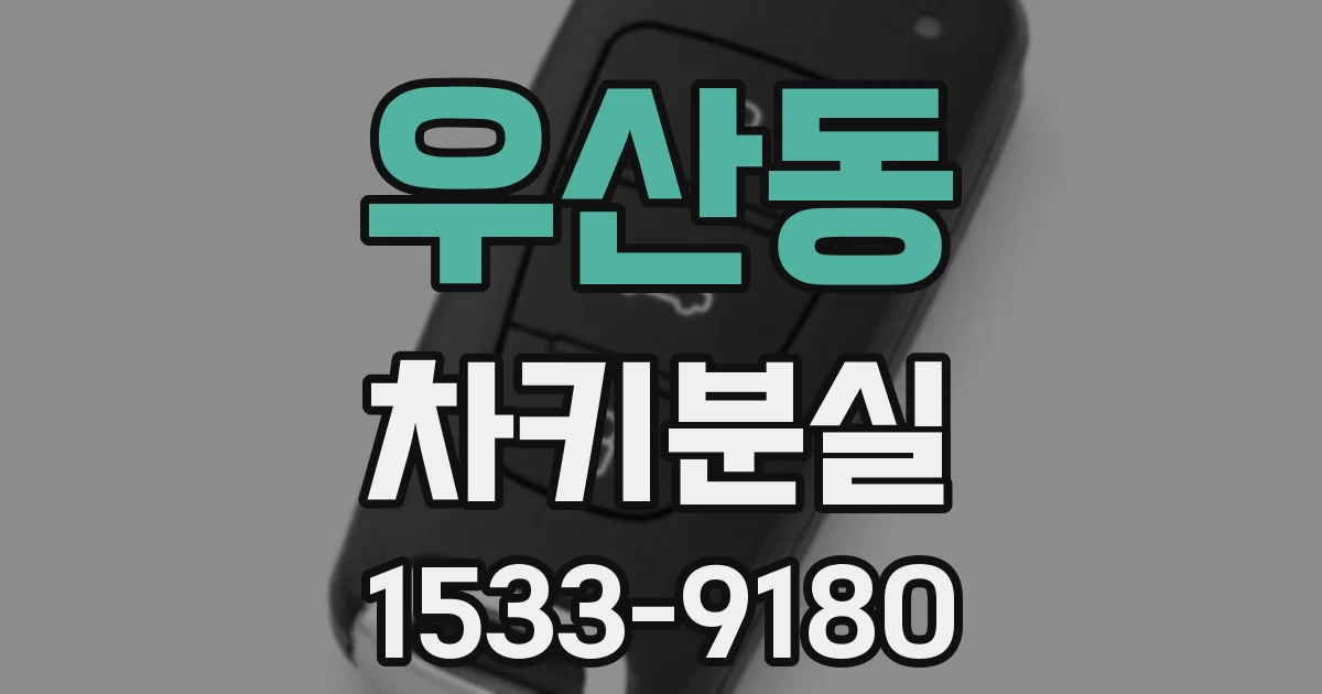 우산동 차키분실