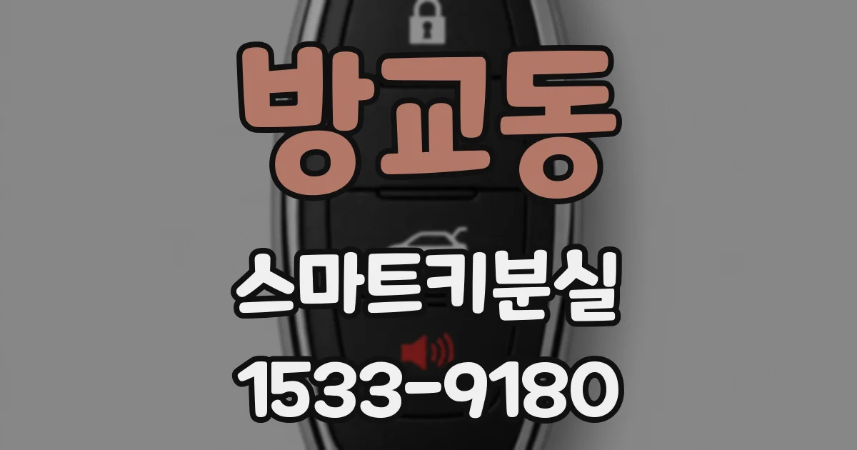 방교동 스마트키분실
