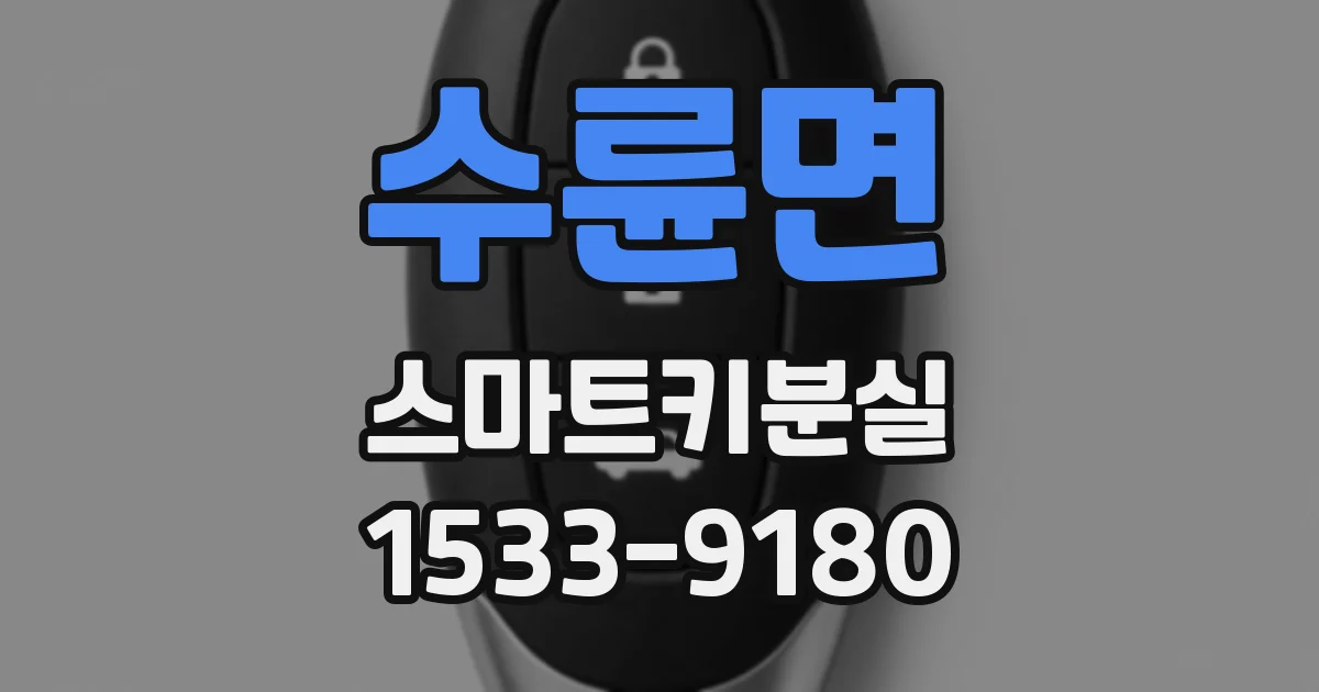 수륜면 스마트키분실