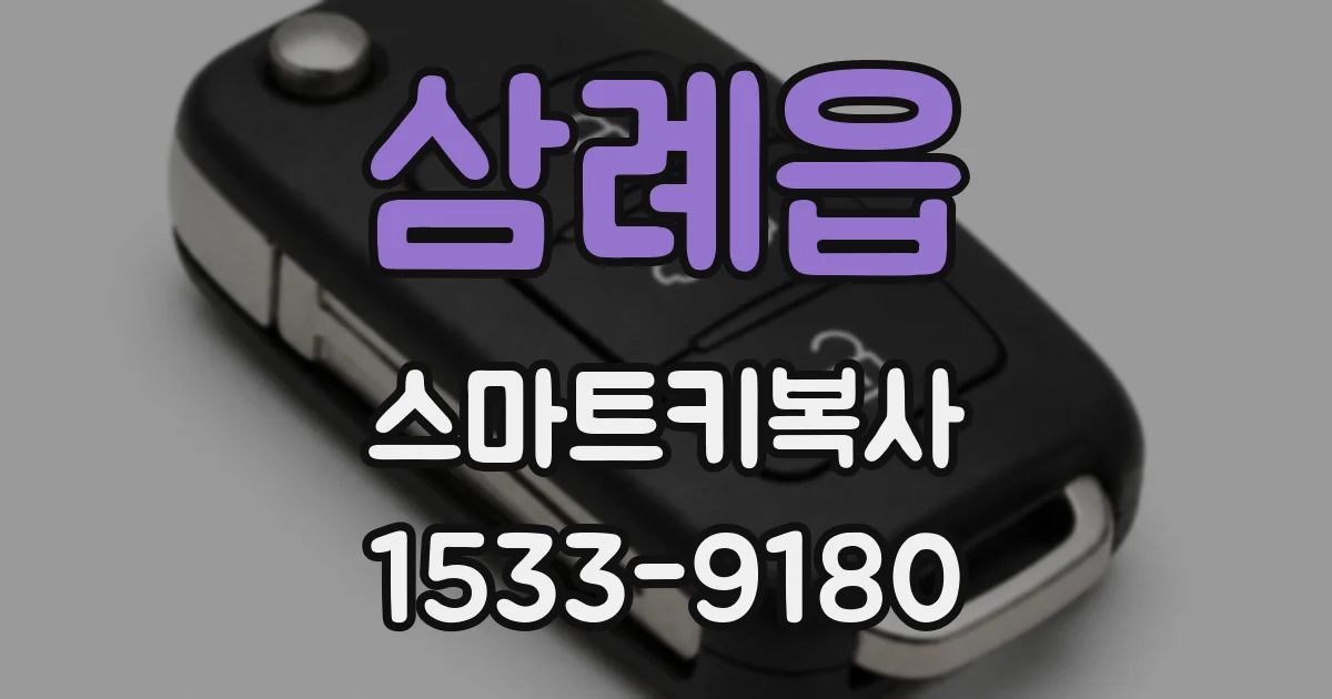 삼례읍 스마트키복사