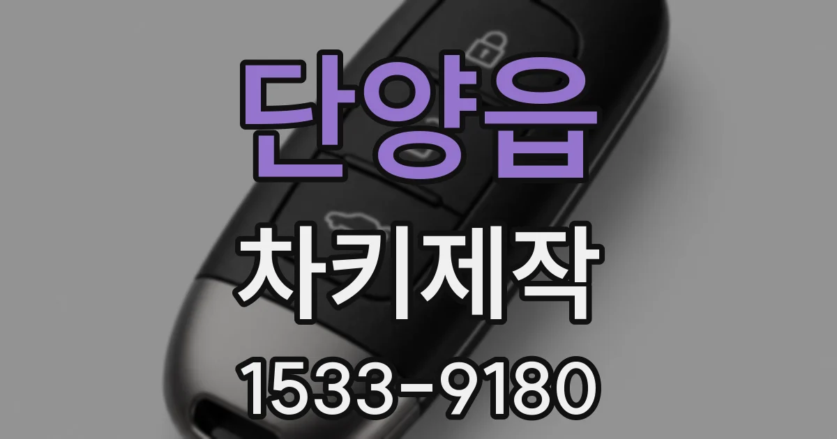 단양읍 차키제작