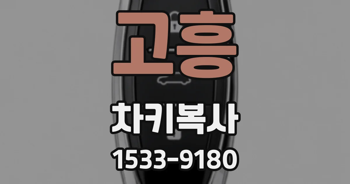 고흥 차키복사