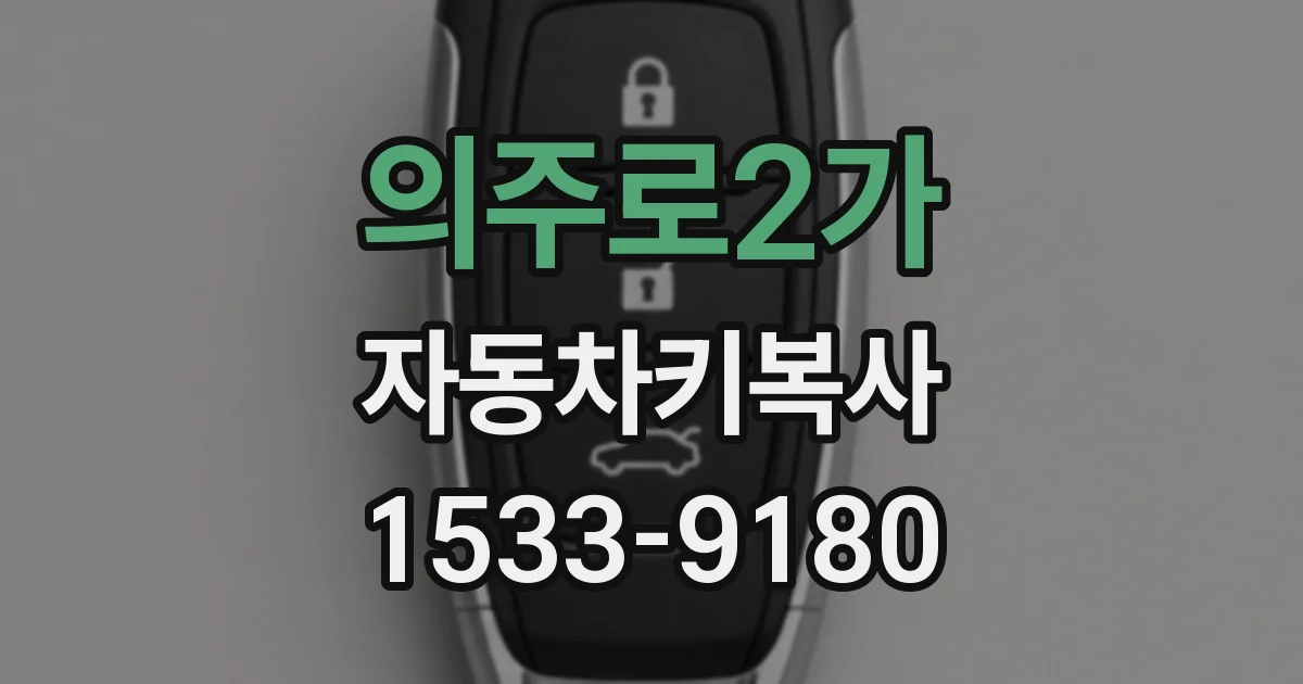 의주로2가 자동차키복사