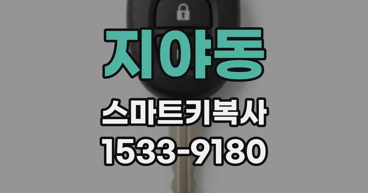 지야동 스마트키복사
