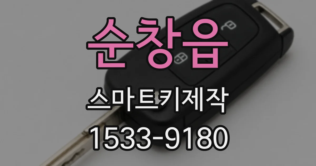 순창읍 스마트키제작
