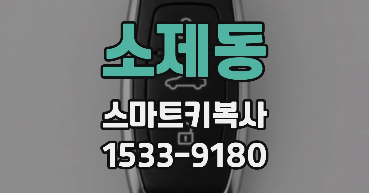 소제동 스마트키복사