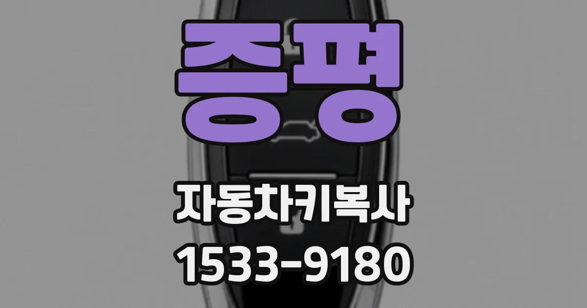 증평 자동차키복사