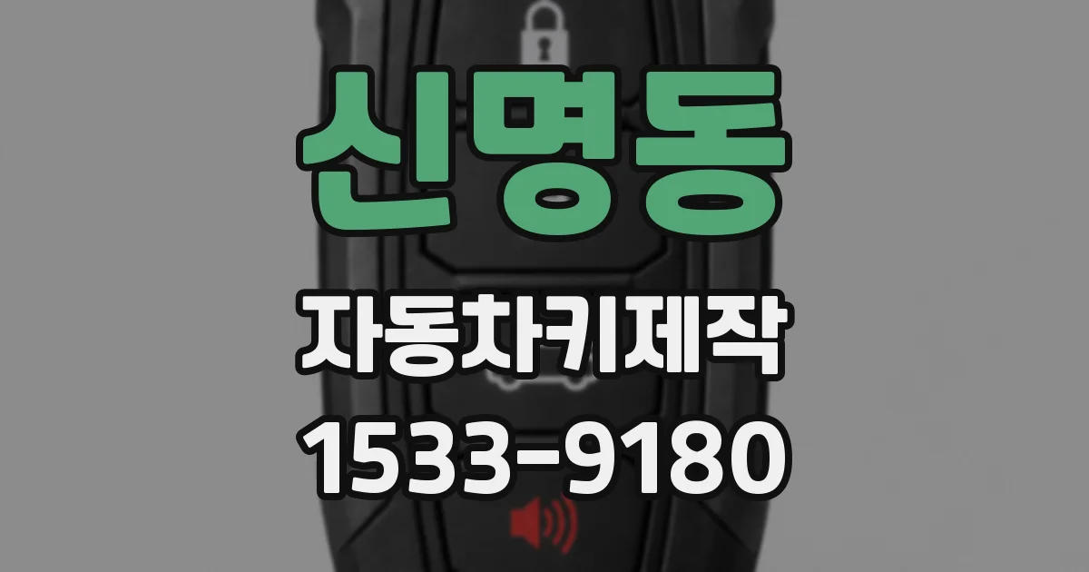 신명동 자동차키제작