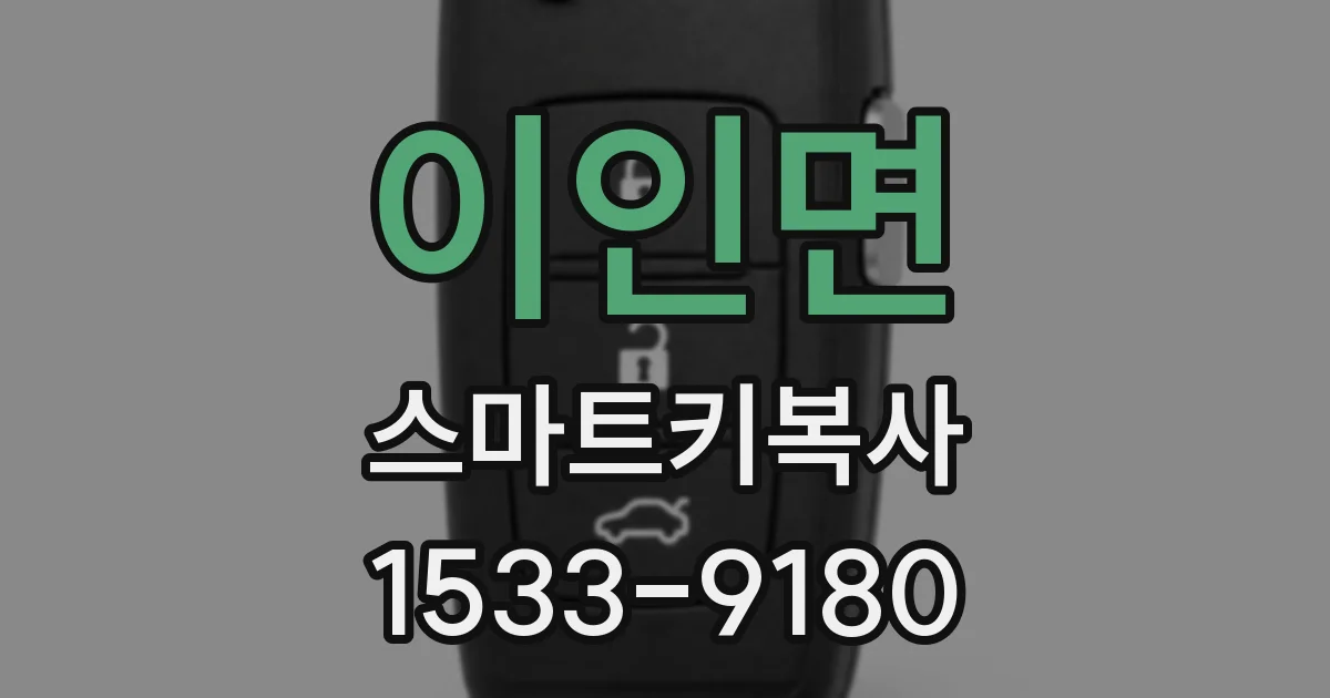 이인면 스마트키복사