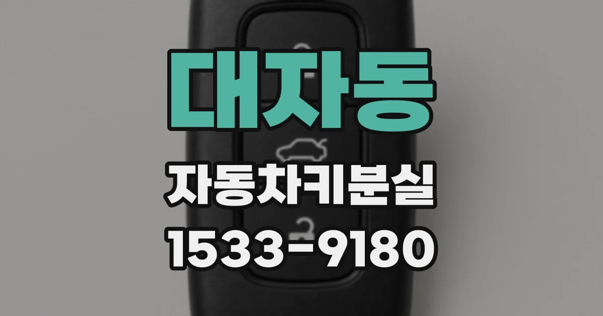 대자동 자동차키분실