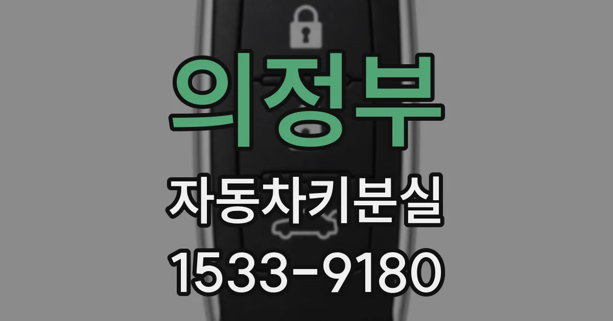 의정부 자동차키분실