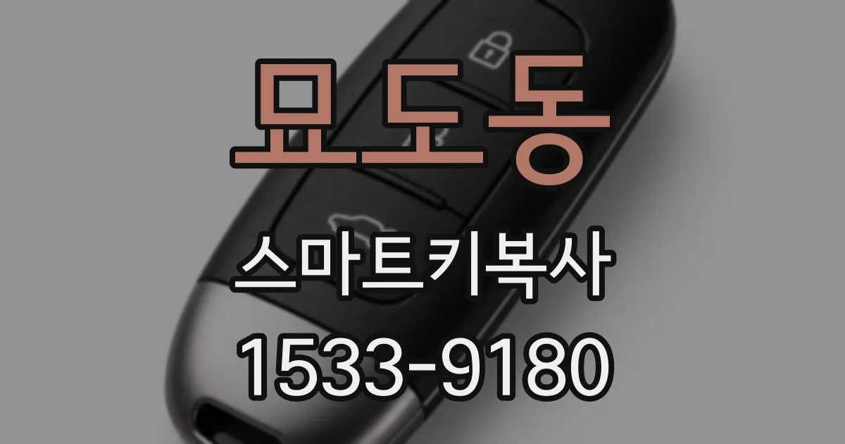 묘도동 스마트키복사