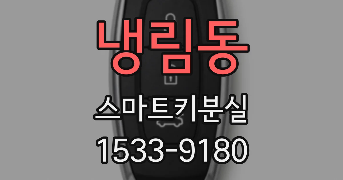 냉림동 스마트키분실