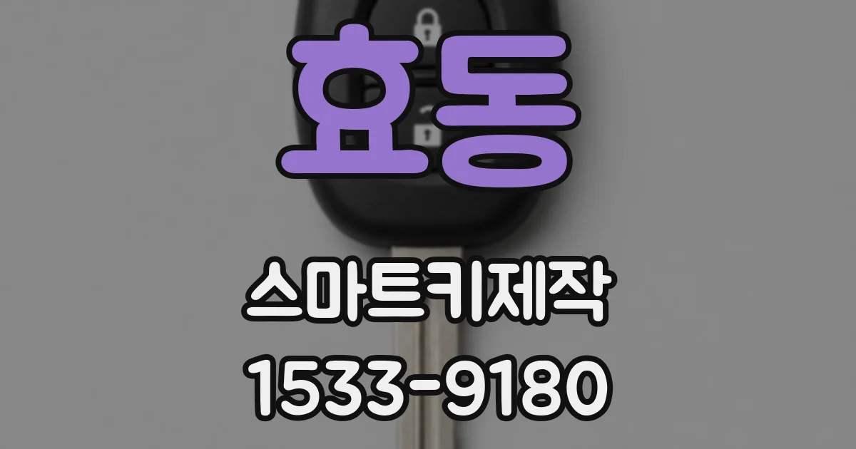 효동 스마트키제작