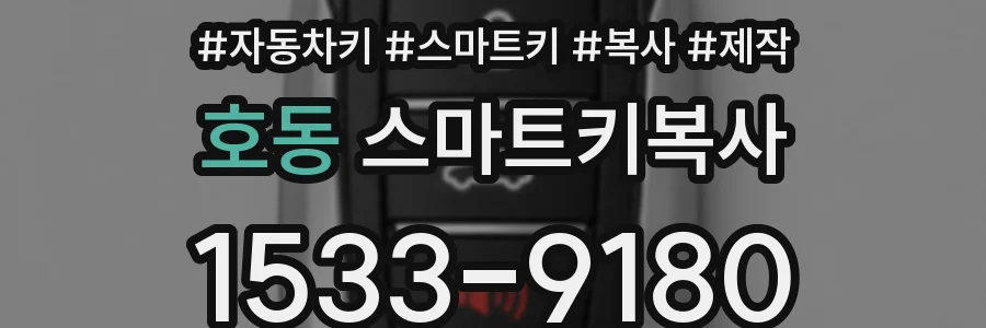 호동 스마트키복사
