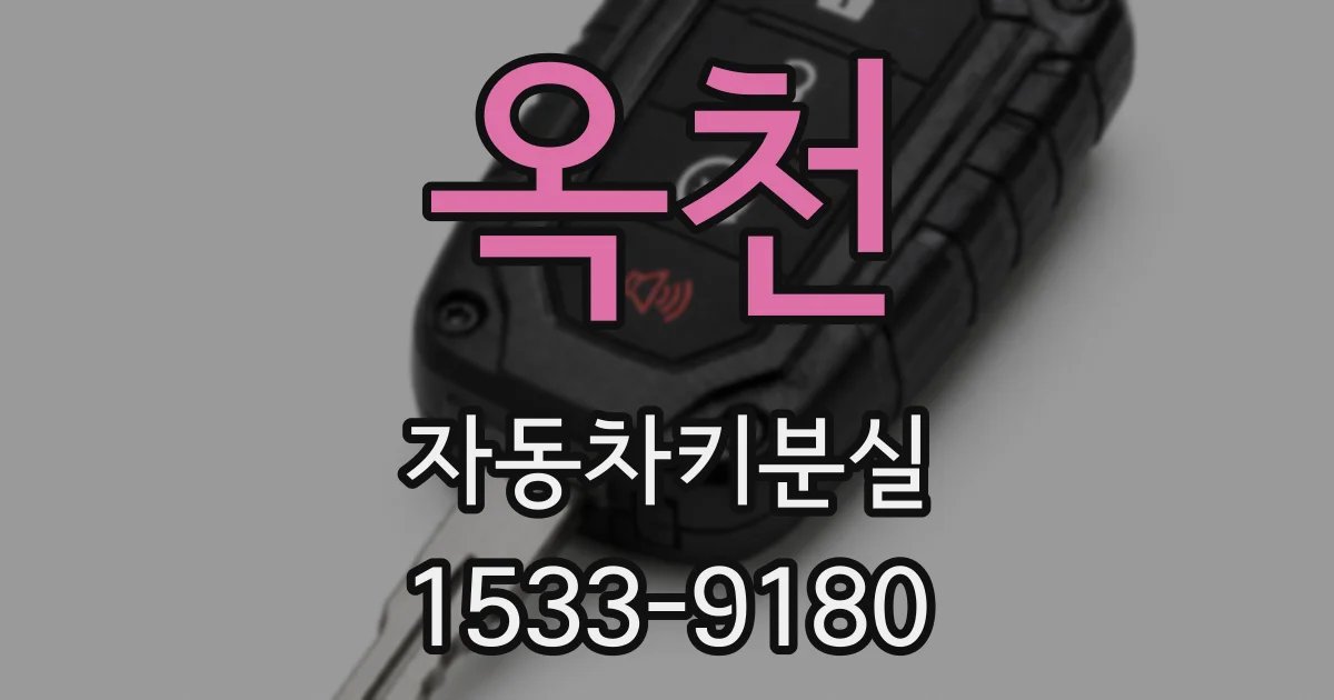 옥천 자동차키분실