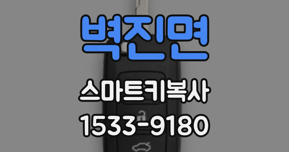 벽진면 스마트키복사