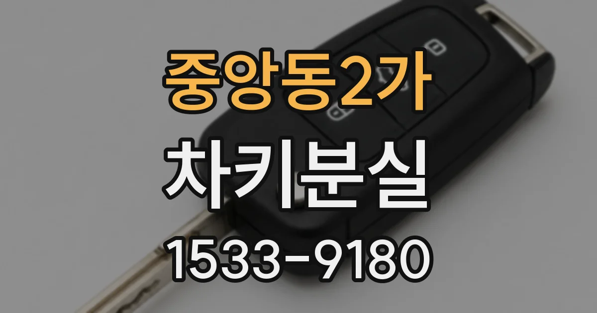 중앙동2가 차키분실