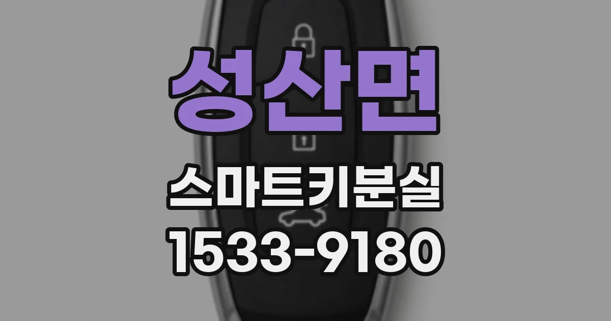 성산면 스마트키분실