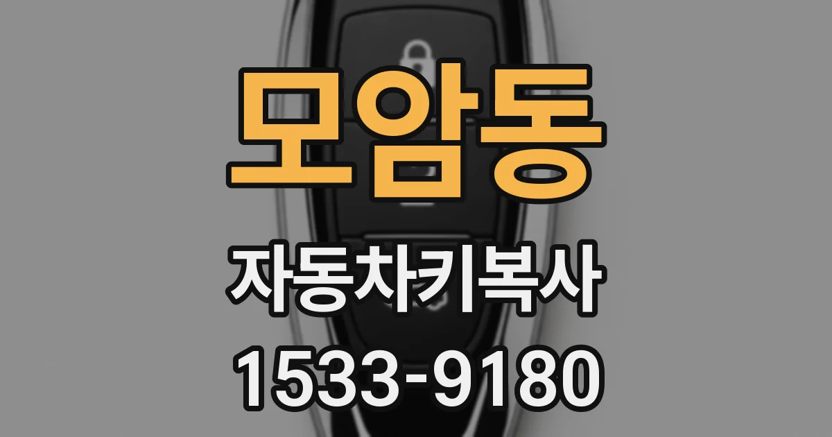 모암동 자동차키복사
