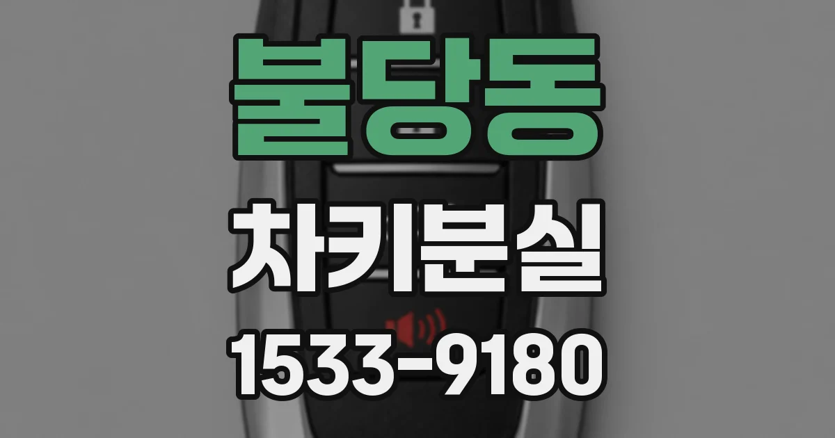 불당동 차키분실