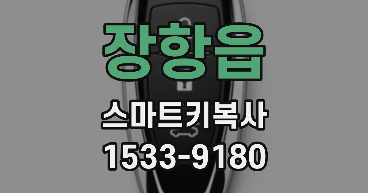 장항읍 스마트키복사