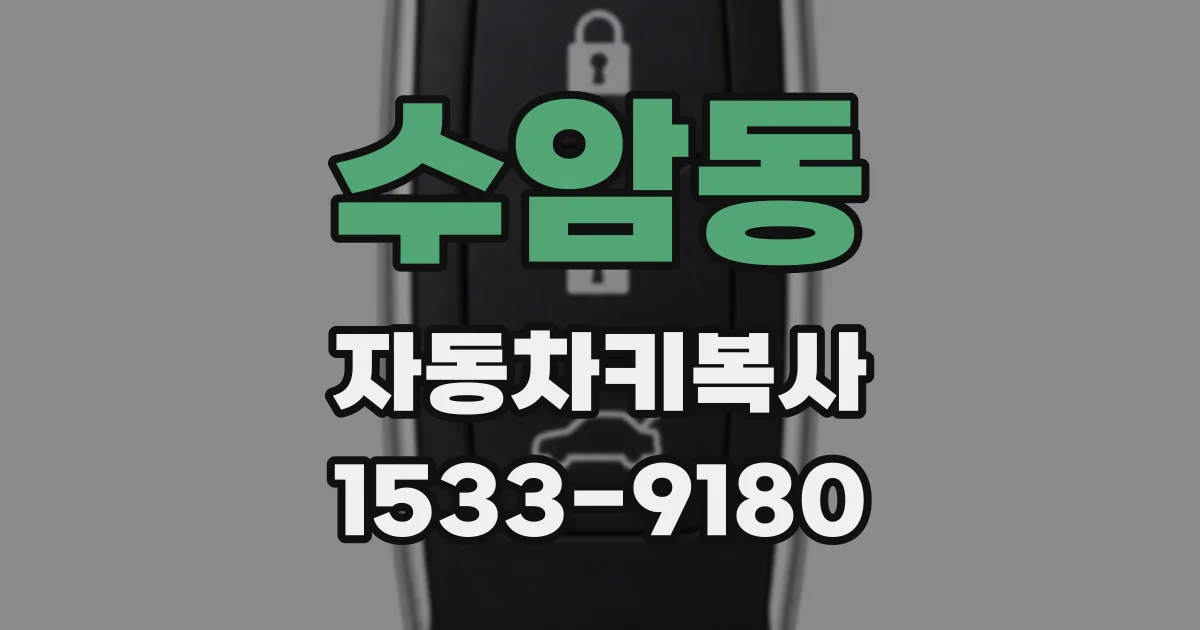 수암동 자동차키복사