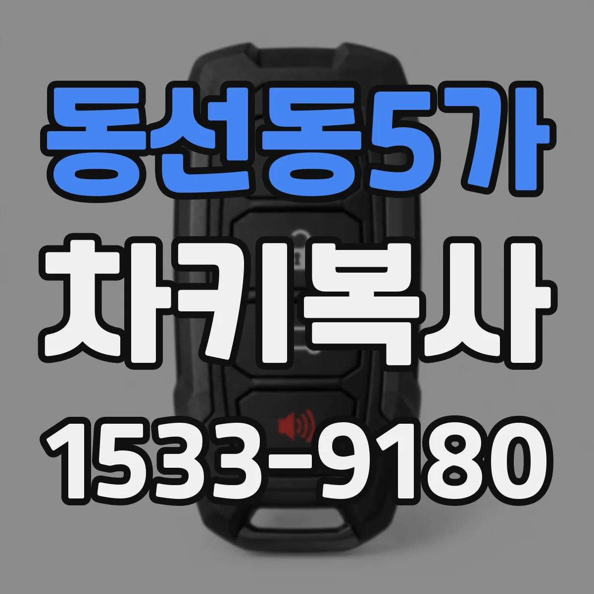 동선동5가 차키복사