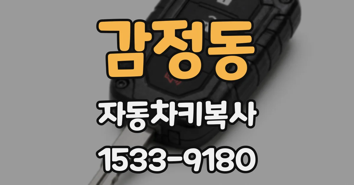 감정동 자동차키복사