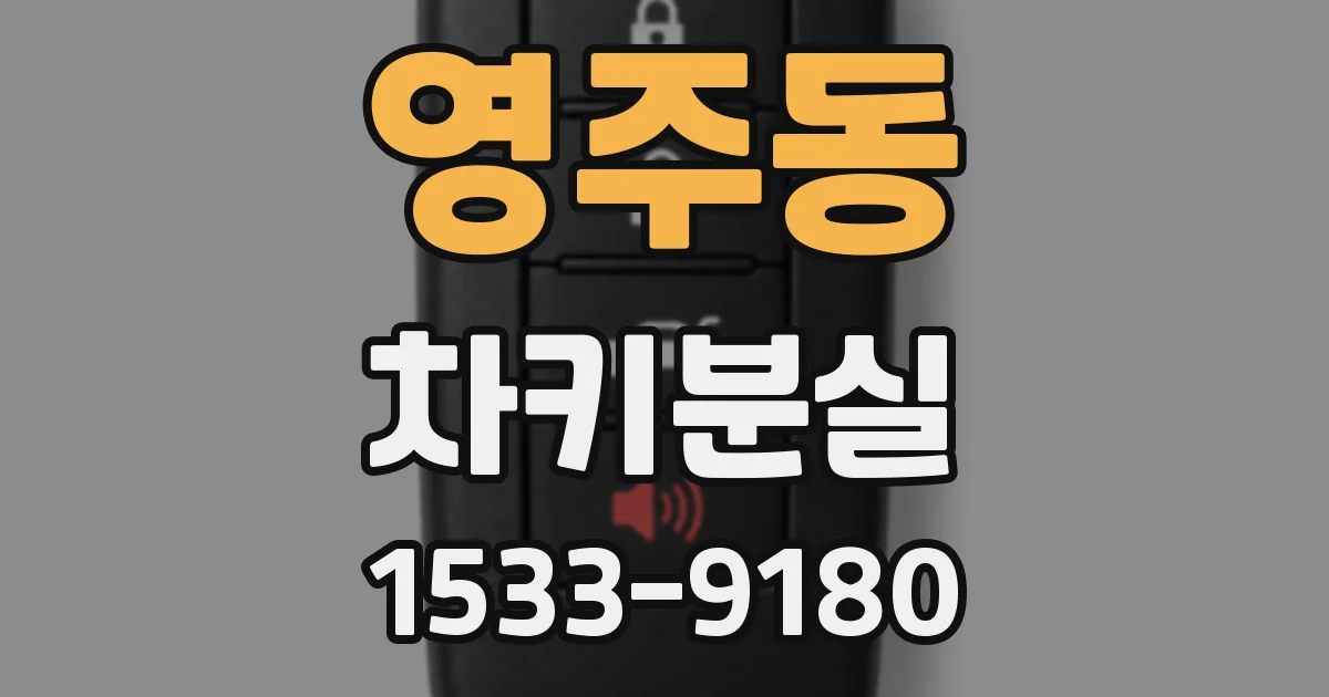영주동 차키분실