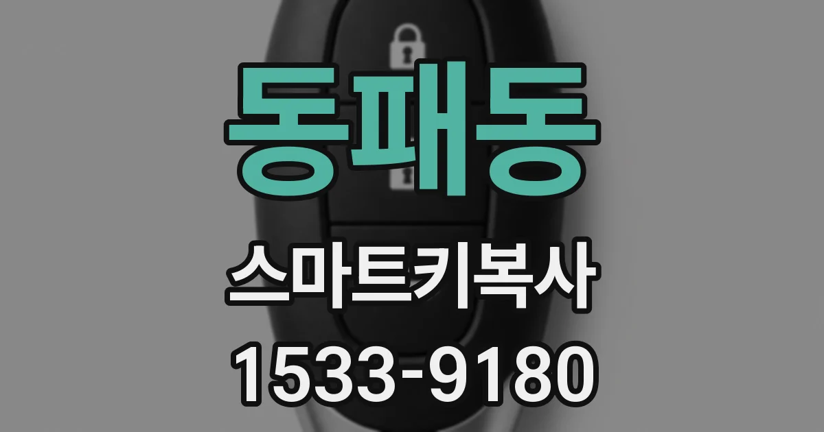 동패동 스마트키복사
