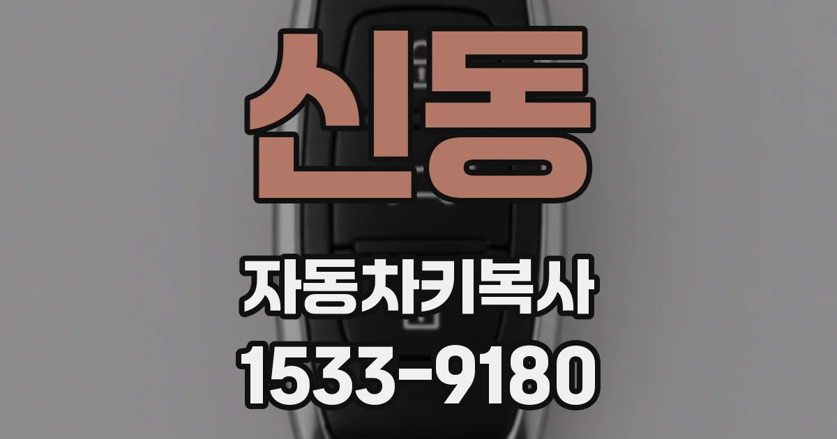 신동 자동차키복사