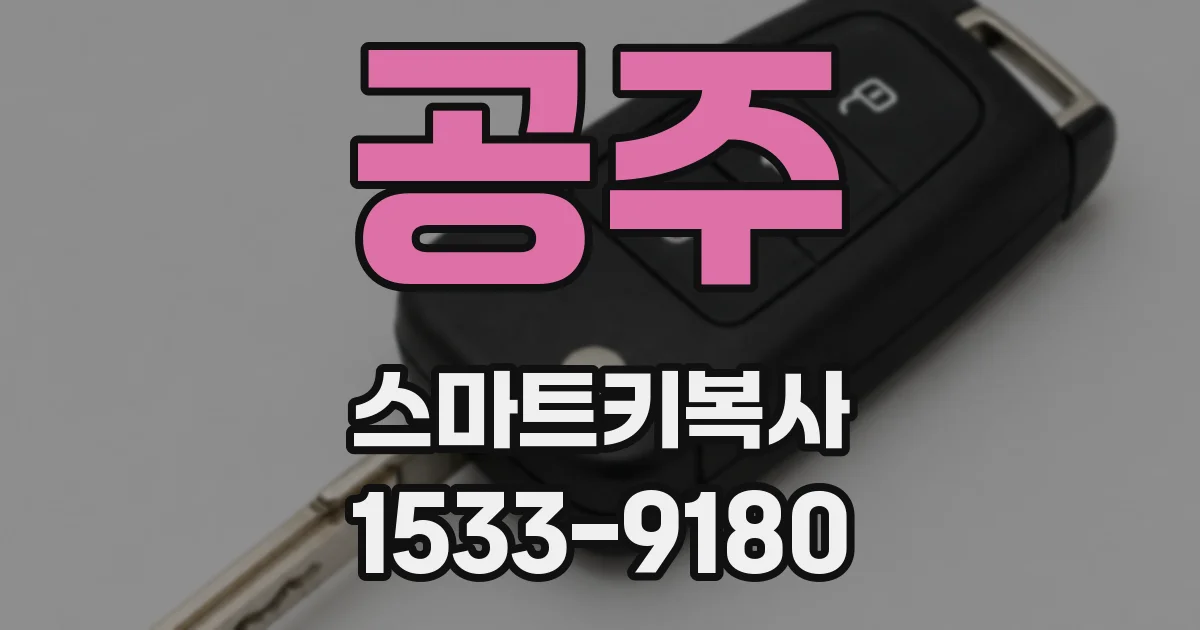 공주 스마트키복사
