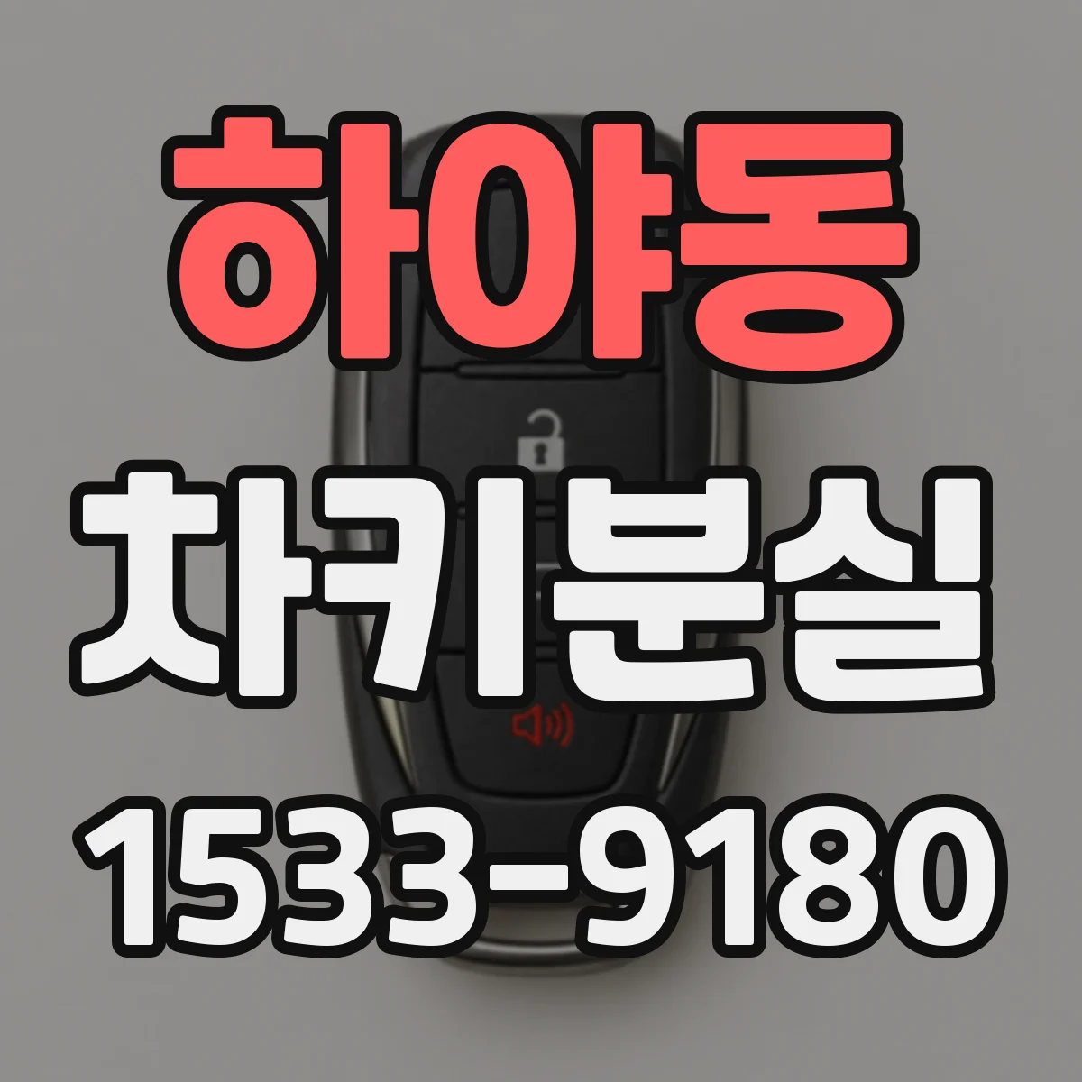 하야동 차키분실