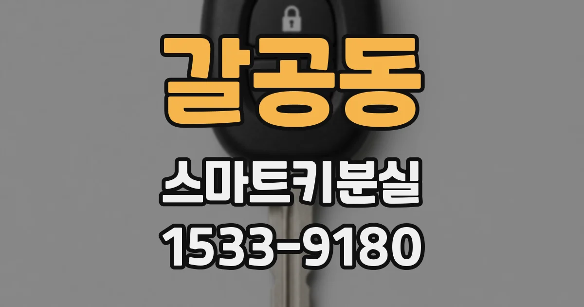 갈공동 스마트키분실