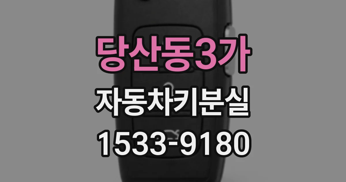 당산동3가 자동차키분실