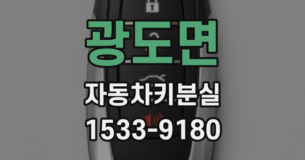 광도면 자동차키분실