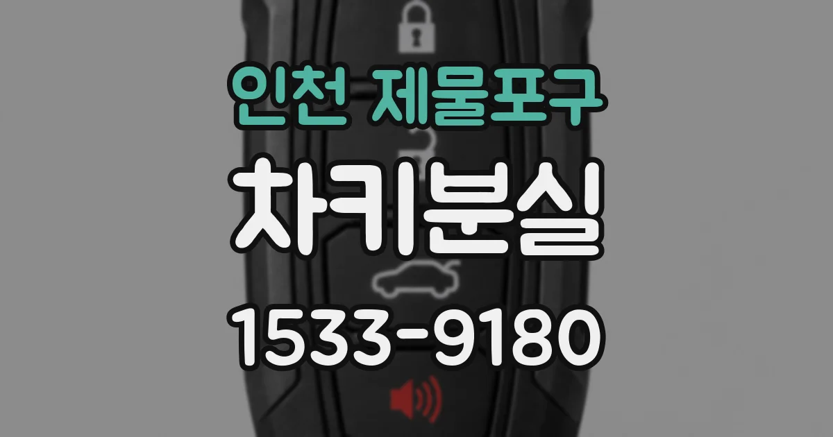 인천 제물포구 차키분실